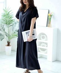 max&co.(INTREND) シルクワンピース　花柄　ブルー系　サイズ46位 max&co.(INTREND) シルクワンピース 花柄 ブルー系 サイズ46位