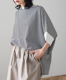 ドルマンカット5分袖プルオーバー