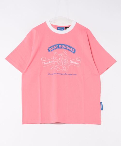 Right-on(ライトオン)の「【TOM and JERRY】ビンテージライクTシャツ(Tシャツ/カットソー・メンズ・ブラック/キナリ/ピンク/ホワイト・M/L/XL/S)」の4枚目の写真