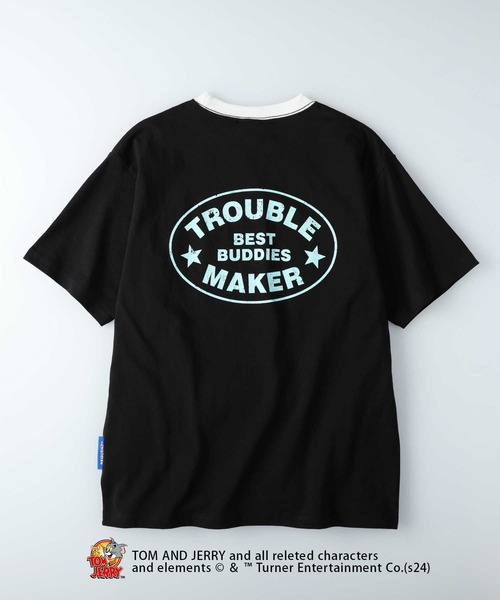 Right-on(ライトオン)の「【TOM and JERRY】ビンテージライクTシャツ(Tシャツ/カットソー・メンズ・ブラック/キナリ/ピンク/ホワイト・M/L/XL/S)」の7枚目の写真