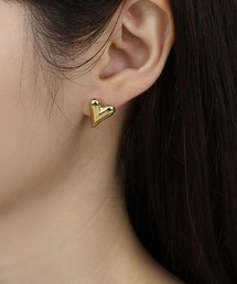 【金属アレルギー対応】 ハートピアス / サージカルステンレス 316L