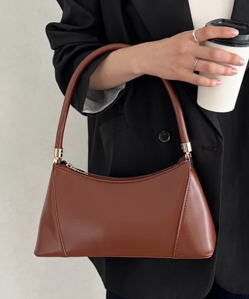 MYMOOD.（マイムード）の「レトロワンハンドルバッグ（ハンドバッグ・レディース・ブラウン/ブラック・FREE）」の2枚目の写真