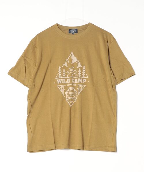FUNALIVE(ファンアライブ)の「アウトドアプリント半袖Tシャツ(Tシャツ/カットソー・メンズ・モスグリーン/チャコール/オレンジ/ベージュ/ブラウン/グリーン系/ベージュ系/マスタード・L/LL/M)」の14枚目の写真
