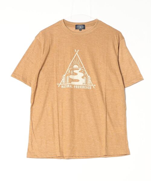 FUNALIVE(ファンアライブ)の「アウトドアプリント半袖Tシャツ(Tシャツ/カットソー・メンズ・モスグリーン/チャコール/オレンジ/ベージュ/ブラウン/グリーン系/ベージュ系/マスタード・L/LL/M)」の11枚目の写真