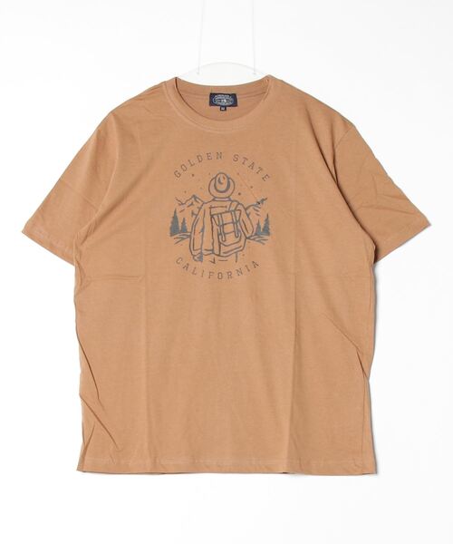FUNALIVE(ファンアライブ)の「アウトドアプリント半袖Tシャツ(Tシャツ/カットソー・メンズ・モスグリーン/チャコール/オレンジ/ベージュ/ブラウン/グリーン系/ベージュ系/マスタード・L/LL/M)」の12枚目の写真