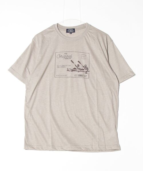 FUNALIVE(ファンアライブ)の「アウトドアプリント半袖Tシャツ(Tシャツ/カットソー・メンズ・モスグリーン/チャコール/オレンジ/ベージュ/ブラウン/グリーン系/ベージュ系/マスタード・L/LL/M)」の15枚目の写真