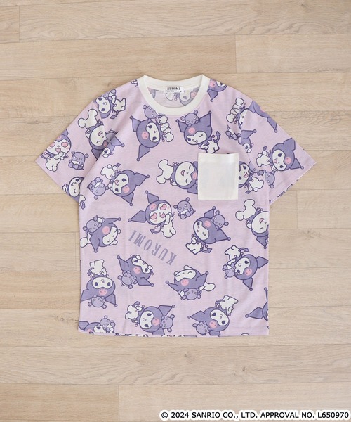 sanrio(サンリオ)の「サンリオキャラクターズ総柄半袖Tシャツ(Tシャツ/カットソー・メンズ・ピンク/ライトパープル/ピンク系/ホワイト/サックスブルー/ブルーグレー/クリーム・M/L/LL)」の10枚目の写真