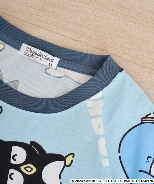 sanrio(サンリオ)の「サンリオキャラクターズ総柄半袖Tシャツ(Tシャツ/カットソー・メンズ・ピンク/ライトパープル/ピンク系/ホワイト/サックスブルー/ブルーグレー/クリーム・M/L/LL)」の14枚目の写真