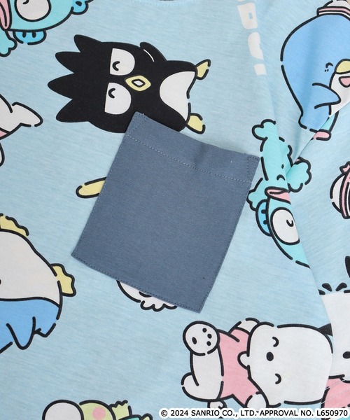 sanrio(サンリオ)の「サンリオキャラクターズ総柄半袖Tシャツ(Tシャツ/カットソー・メンズ・ピンク/ライトパープル/ピンク系/ホワイト/サックスブルー/ブルーグレー/クリーム・M/L/LL)」の15枚目の写真