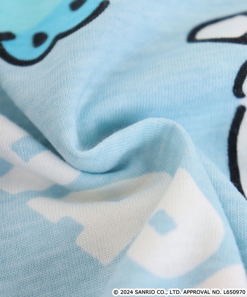 sanrio(サンリオ)の「サンリオキャラクターズ総柄半袖Tシャツ(Tシャツ/カットソー・メンズ・ピンク/ライトパープル/ピンク系/ホワイト/サックスブルー/ブルーグレー/クリーム・M/L/LL)」の16枚目の写真