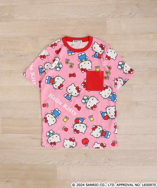 sanrio(サンリオ)の「サンリオキャラクターズ総柄半袖Tシャツ(Tシャツ/カットソー・メンズ・ピンク/ライトパープル/ピンク系/ホワイト/サックスブルー/ブルーグレー/クリーム・M/L/LL)」の11枚目の写真