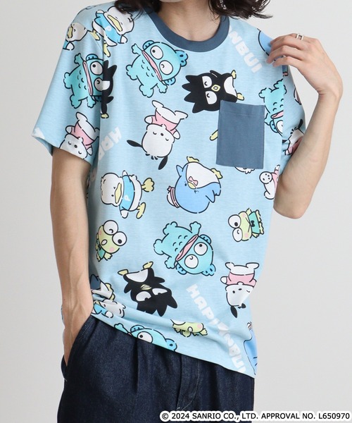 セール】サンリオキャラクターズ総柄半袖Tシャツ（Tシャツ/カットソー 