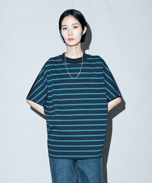FACTOTUM(ファクトタム)の「【FACTOTUM】Premium Cotton 2WAY S/S(Tシャツ/カットソー・メンズ・ブラック×グレー/ネイビー/ホワイト×レッド・48/46)」の1枚目の写真
