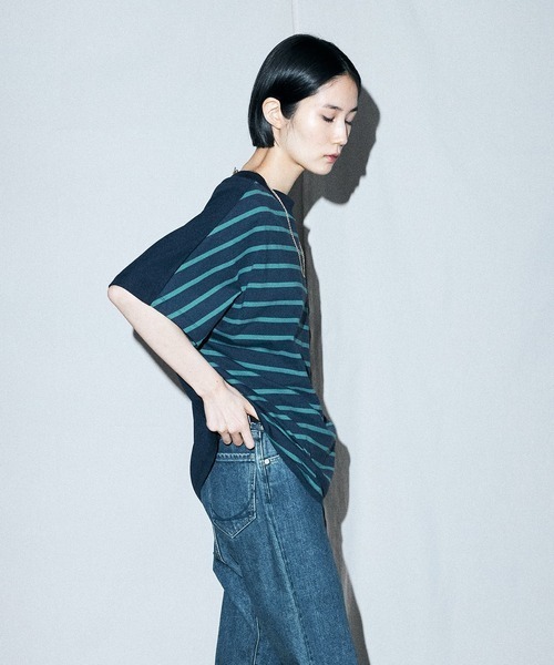 FACTOTUM(ファクトタム)の「【FACTOTUM】Premium Cotton 2WAY S/S(Tシャツ/カットソー・メンズ・ブラック×グレー/ネイビー/ホワイト×レッド・48/46)」の20枚目の写真