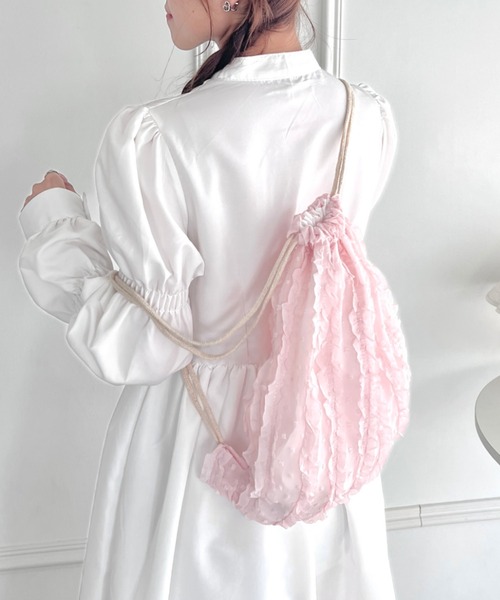セール】シアーチュールフリルナップサック（バックパック/リュック