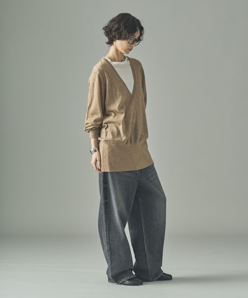 Curensology(カレンソロジー)/ファインウールVネックプル