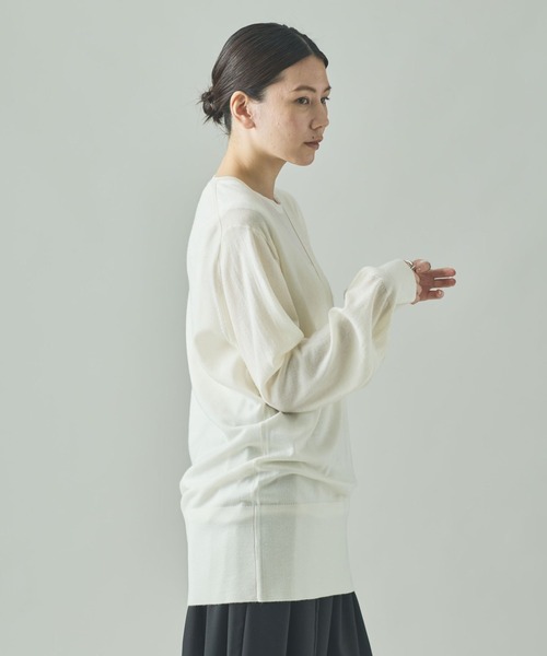 Curensology(カレンソロジー)/ファインウールVネックプルオーバー