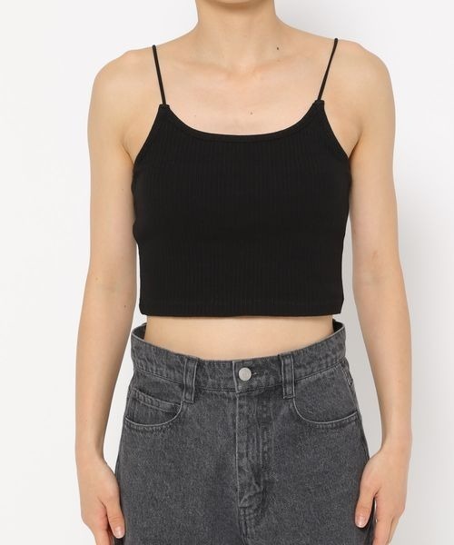 mysty woman（ミスティウーマン）の「カップツキショートキャミ　137959（キャミソール・レディース・オフホワイト/ブラック・FREE）」の3枚目の写真