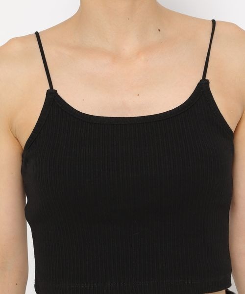 mysty woman（ミスティウーマン）の「カップツキショートキャミ　137959（キャミソール・レディース・オフホワイト/ブラック・FREE）」の6枚目の写真