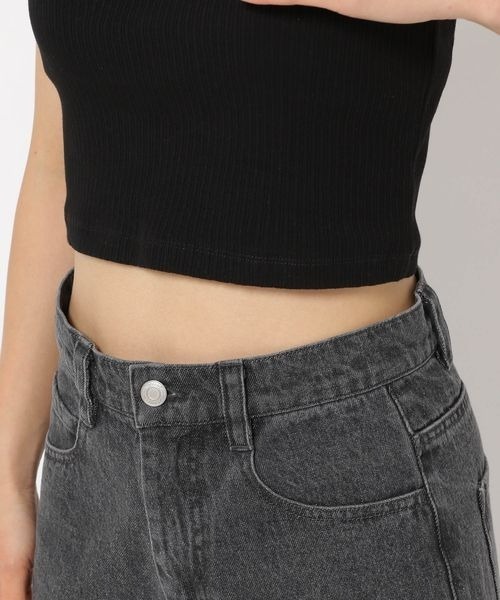 mysty woman（ミスティウーマン）の「カップツキショートキャミ　137959（キャミソール・レディース・オフホワイト/ブラック・FREE）」の8枚目の写真