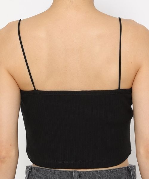 mysty woman（ミスティウーマン）の「カップツキショートキャミ　137959（キャミソール・レディース・オフホワイト/ブラック・FREE）」の9枚目の写真