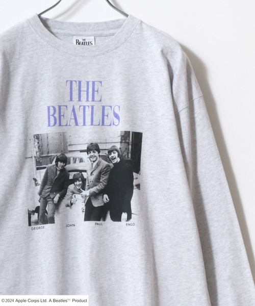 【セール】2024AW THE Beatles/ザ ビートルズ フォトプリントロンT 長袖 レディース メンズ（Tシャツ/カットソー）｜The Beatles（ザビートルズ）