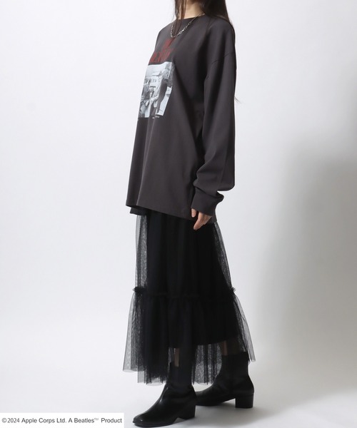 【セール】2024AW THE Beatles/ザ ビートルズ フォトプリントロンT 長袖 レディース メンズ（Tシャツ/カットソー）｜The Beatles（ザビートルズ）