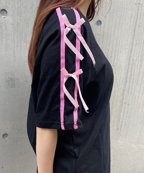 セール】ピンクリボンTシャツ（Tシャツ/カットソー）｜ROGER
