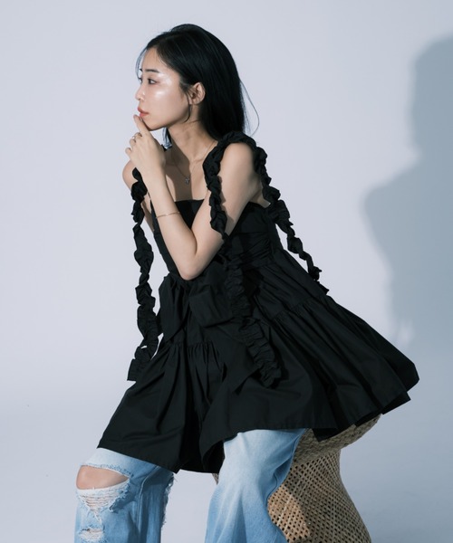 qumerry.（キュメリ）の「リボンティアードチュニック