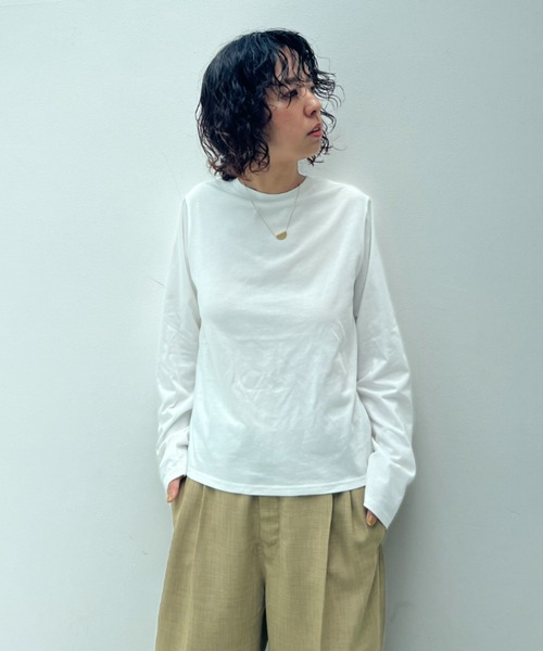 y/m(イム)の「バックデザインロンT(Tシャツ/カットソー・レディース・ブラック/オフホワイト・FREE)」の10枚目の写真