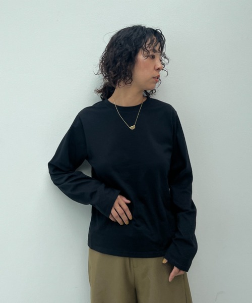 y/m(イム)の「バックデザインロンT(Tシャツ/カットソー・レディース・ブラック/オフホワイト・FREE)」の17枚目の写真