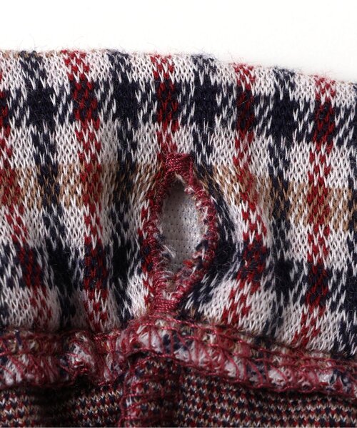 apres les cours（アプレレクール）の「【リンク】センタープレスジャガードパンツ（その他パンツ・キッズ・チェック/ブラック・120/110/100/90/130/80）」の17枚目の写真