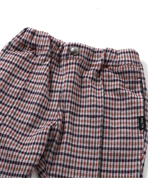 apres les cours（アプレレクール）の「【リンク】センタープレスジャガードパンツ（その他パンツ・キッズ・チェック/ブラック・120/110/100/90/130/80）」の21枚目の写真