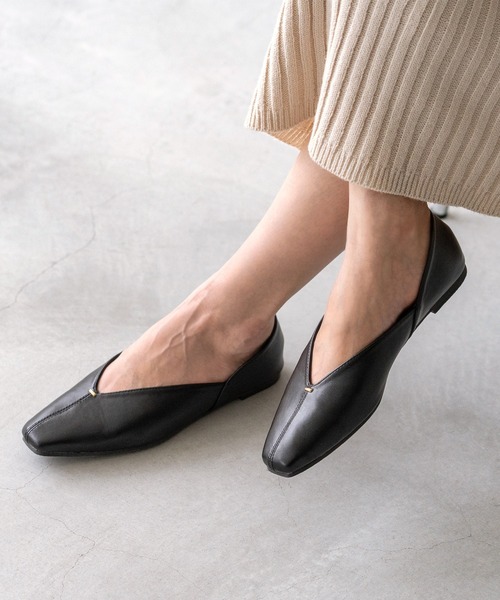 極美品☆OHGA パンプス　23.5 新品未使用 OHGA ドットビジューパンプス 23.5cm ブラック