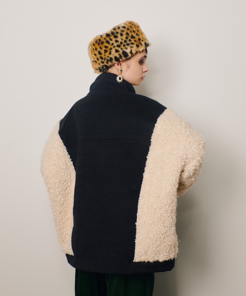 manana suerte（マニャーナスエルテ）の「SPECIAL EDITION ファー切替ブルゾン（ブルゾン・レディース・レオパード/ブラック/グレー・FREE）」の6枚目の写真