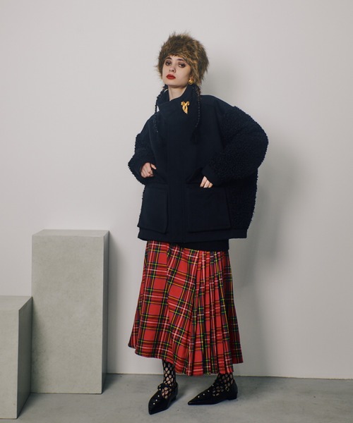 manana suerte（マニャーナスエルテ）の「SPECIAL EDITION ファー切替ブルゾン（ブルゾン・レディース・レオパード/ブラック/グレー・FREE）」の12枚目の写真