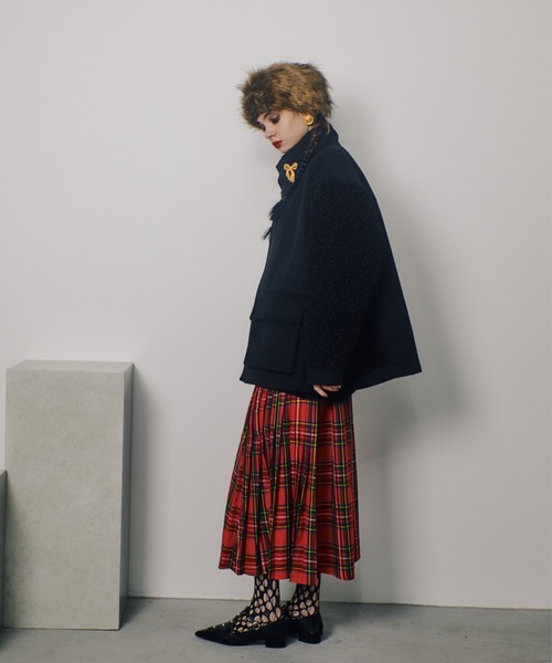 manana suerte（マニャーナスエルテ）の「SPECIAL EDITION ファー切替ブルゾン（ブルゾン・レディース・レオパード/ブラック/グレー・FREE）」の10枚目の写真