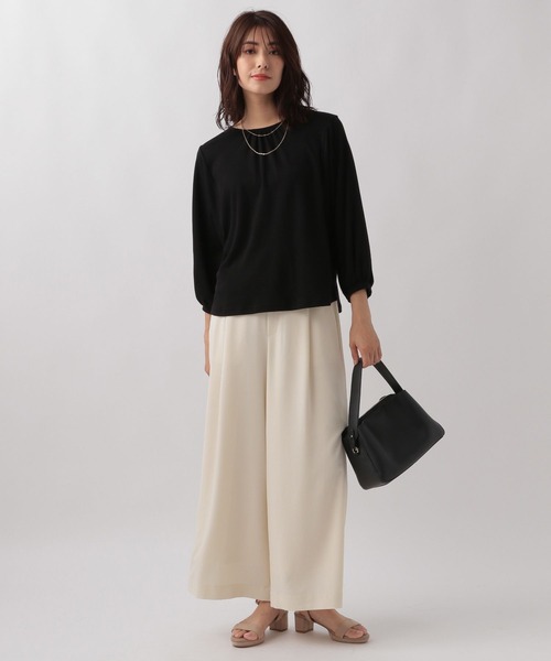 Elura（エルーラ）の「ひやっとタッチブラウス見えTシャツ/138094（Tシャツ/カットソー・レディース・グレー/ブラック/ホワイト/グリーン系その他・LARGE/MEDIUM）」の9枚目の写真