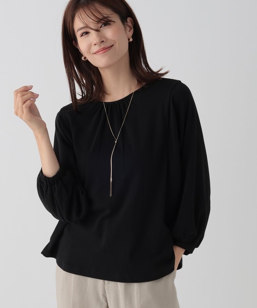 Elura（エルーラ）の「ひやっとタッチブラウス見えTシャツ/138094（Tシャツ/カットソー・レディース・グレー/ブラック/ホワイト/グリーン系その他・LARGE/MEDIUM）」の11枚目の写真