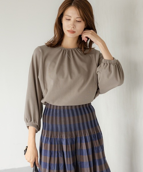 Elura（エルーラ）の「ひやっとタッチブラウス見えTシャツ/138094（Tシャツ/カットソー・レディース・グレー/ブラック/ホワイト/グリーン系その他・LARGE/MEDIUM）」の15枚目の写真