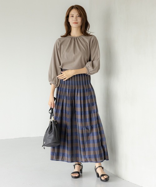 Elura（エルーラ）の「ひやっとタッチブラウス見えTシャツ/138094（Tシャツ/カットソー・レディース・グレー/ブラック/ホワイト/グリーン系その他・LARGE/MEDIUM）」の16枚目の写真