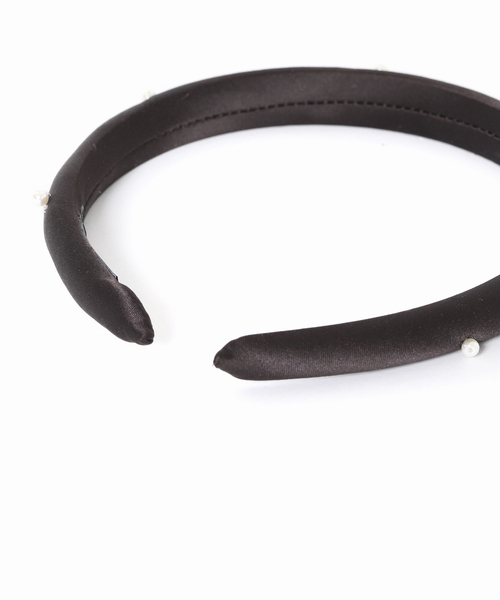 Spick & Span（スピックアンドスパン）の「TRESSE / トレス petite perle serre tete HB14（カチューシャ・レディース・ブラウン・FREE）」の4枚目の写真