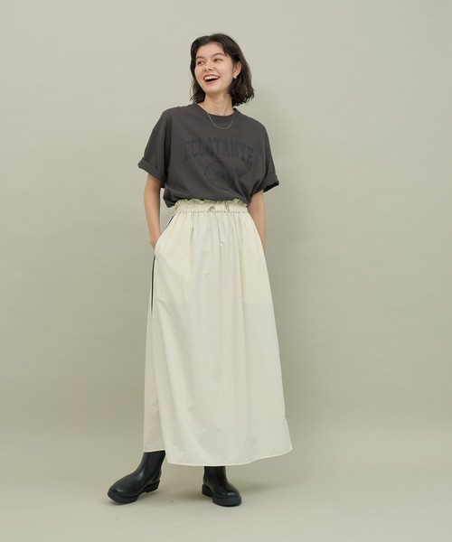 ROPE' PICNIC(ロペピクニック)の「カレッジロゴオーバーTシャツ(Tシャツ/カットソー・レディース・オフホワイト/チャコールグレー/ベージュ系その他3・38)」の21枚目の写真