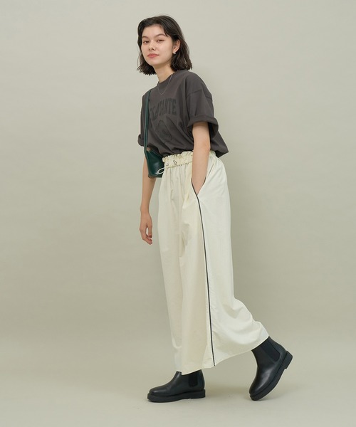 ROPE' PICNIC(ロペピクニック)の「カレッジロゴオーバーTシャツ(Tシャツ/カットソー・レディース・オフホワイト/チャコールグレー/ベージュ系その他3・38)」の22枚目の写真