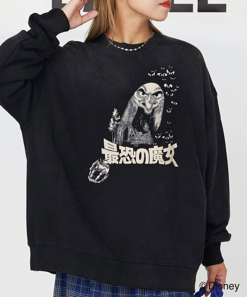 RePRODUCTION LABEL(リプロダクションレーベル)の「【RePRODUCTION LABEL / リプロダクションレーベル】ディズニーヴィランズスウェット(Tシャツ/カットソー・レディース・ブラック系その他/ブラック系その他3/ブラック/ブラック系その他2・FREE)」の4枚目の写真