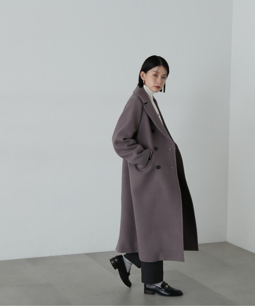 N.（N. Natural Beauty Basic）（エヌエヌナチュラルビューティーベーシック）の「ウールパイルチェスターコート（チェスターコート・レディース・杢グレー/グレー/ベージュ系その他/ブラック・MEDIUM/SMALL）」の10枚目の写真