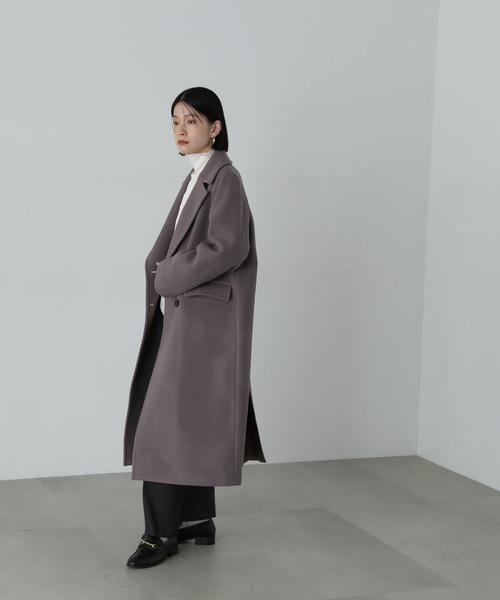 N.（N. Natural Beauty Basic）（エヌエヌナチュラルビューティーベーシック）の「ウールパイルチェスターコート（チェスターコート・レディース・杢グレー/グレー/ベージュ系その他/ブラック・MEDIUM/SMALL）」の13枚目の写真