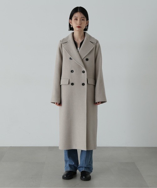 N.（N. Natural Beauty Basic）（エヌエヌナチュラルビューティーベーシック）の「ウールパイルチェスターコート（チェスターコート・レディース・杢グレー/グレー/ベージュ系その他/ブラック・MEDIUM/SMALL）」の22枚目の写真