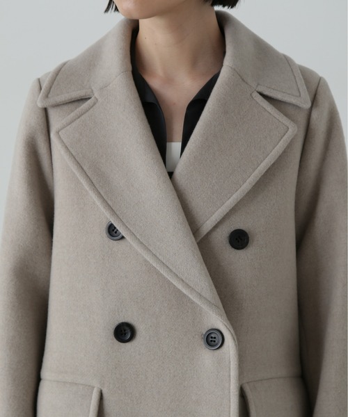 N.（N. Natural Beauty Basic）（エヌエヌナチュラルビューティーベーシック）の「ウールパイルチェスターコート（チェスターコート・レディース・杢グレー/グレー/ベージュ系その他/ブラック・MEDIUM/SMALL）」の16枚目の写真
