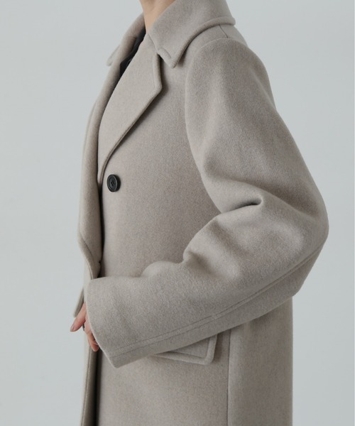 N.（N. Natural Beauty Basic）（エヌエヌナチュラルビューティーベーシック）の「ウールパイルチェスターコート（チェスターコート・レディース・杢グレー/グレー/ベージュ系その他/ブラック・MEDIUM/SMALL）」の20枚目の写真